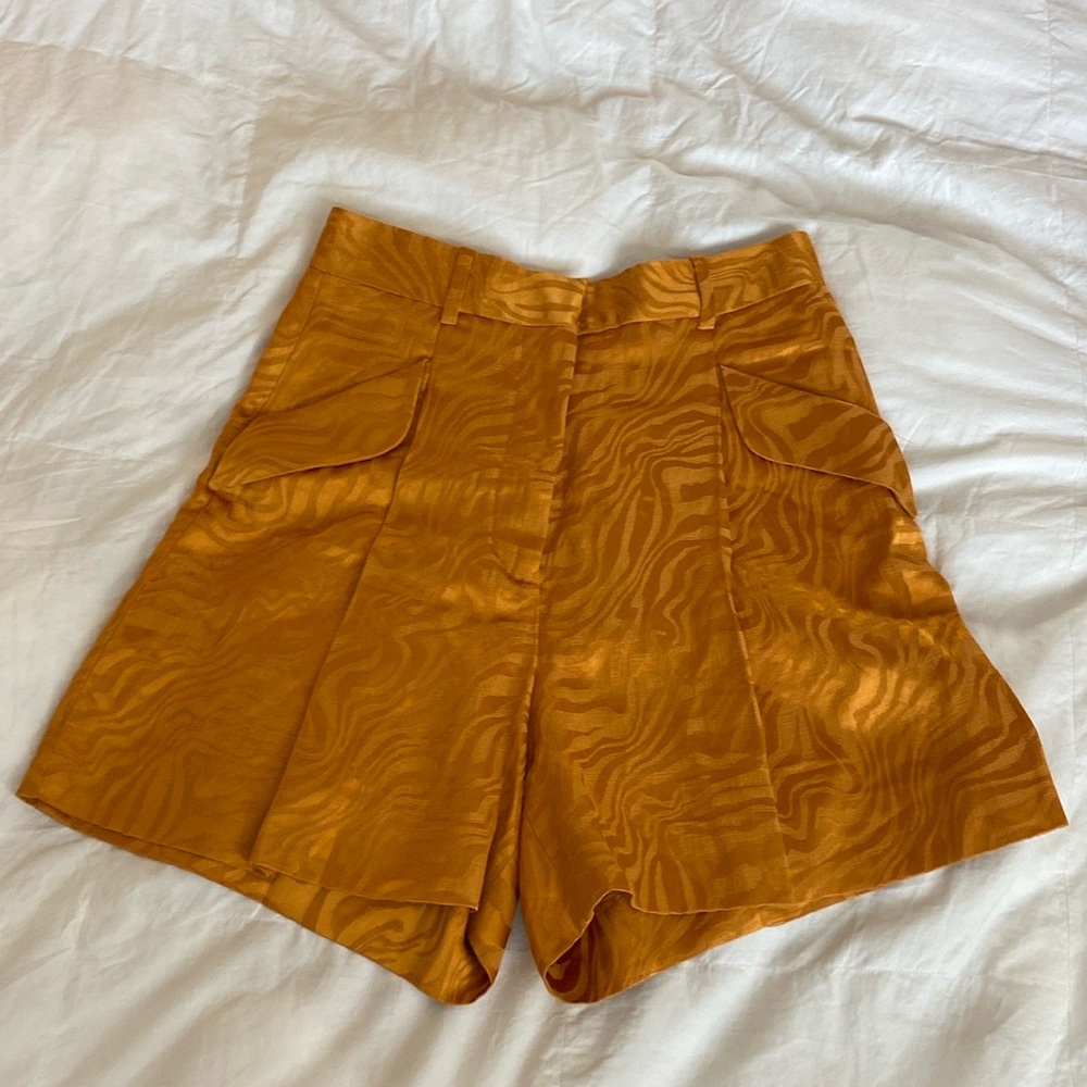 Sandro Orsino Wide Jacquard Shorts Size 1/36 - Picture 5 of 13